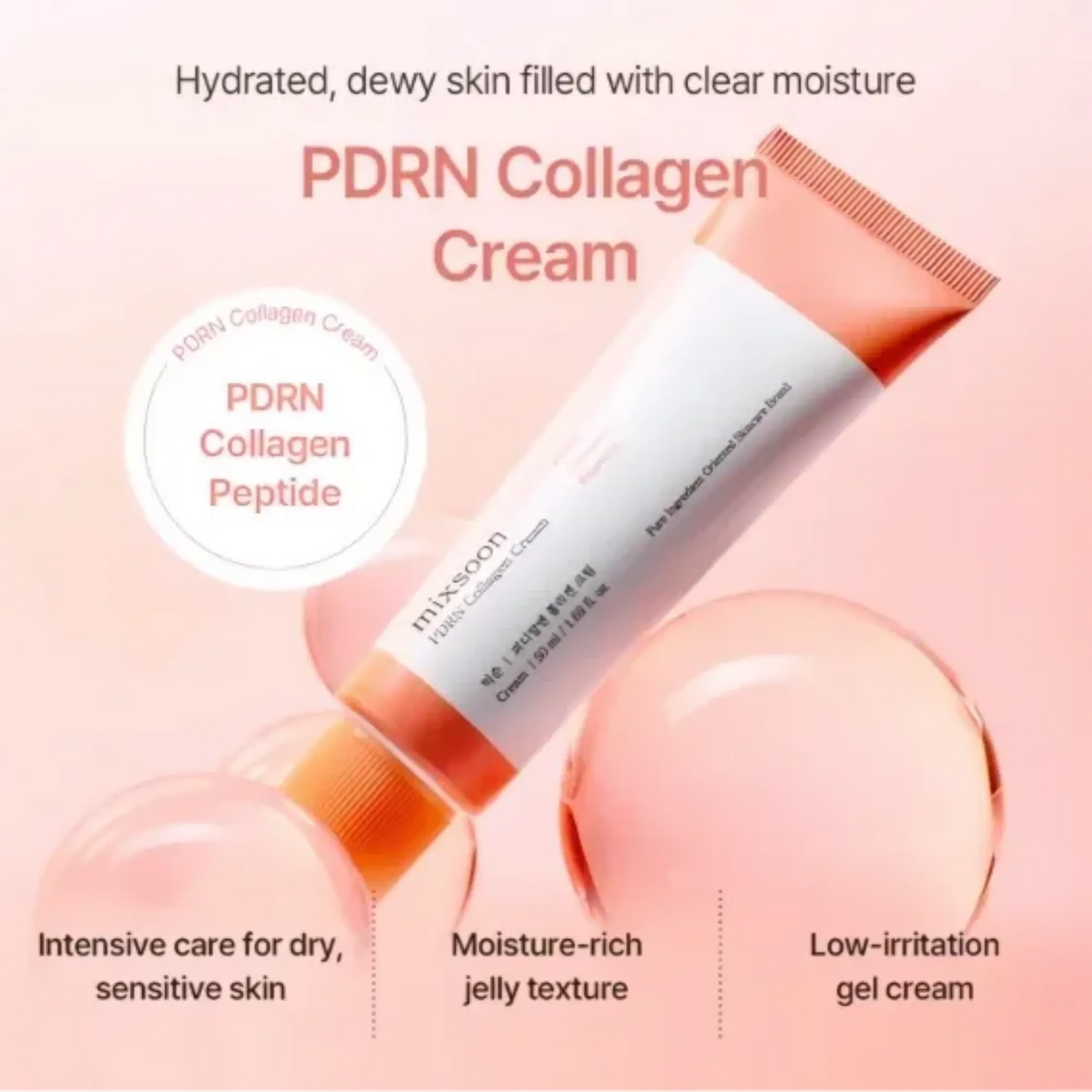 Mixsoon, Crema De Colágeno Pdrn, 50 Ml Mixta — Aplicación | Glowup