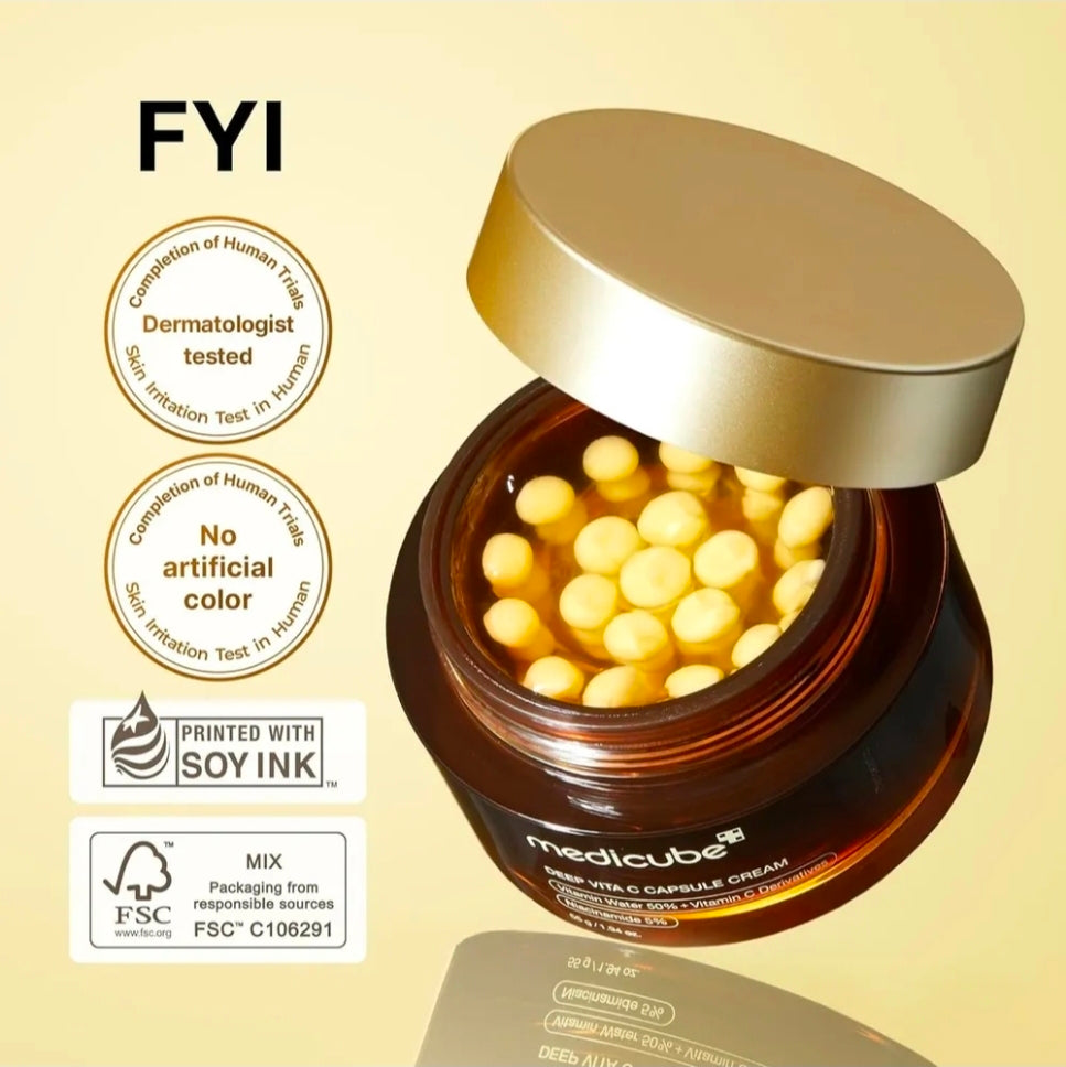Medicube Deep Vita C Capsule Cream Hidratante — Aplicación | Glowup