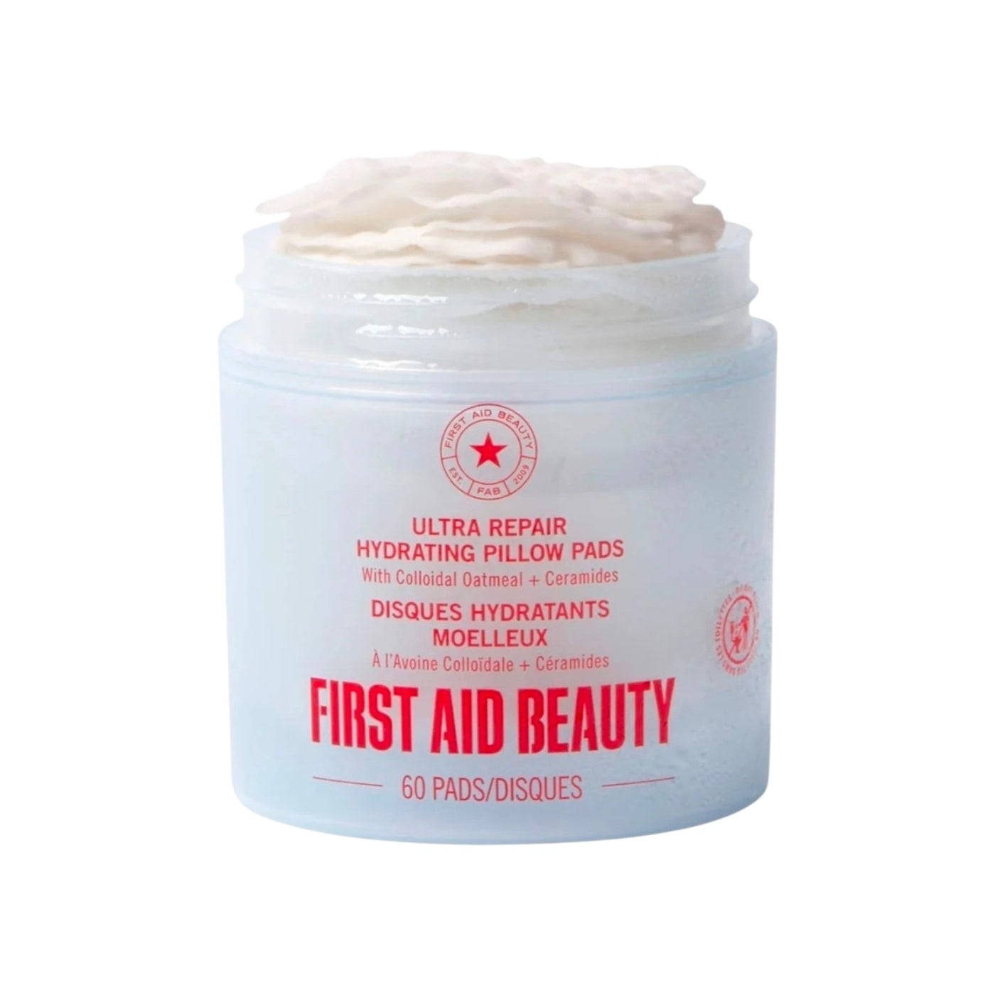 First Aid Beauty Ultra Repair Hydrating Pillow Pads — Avena Coloidal + Ceramidas (60 pads)