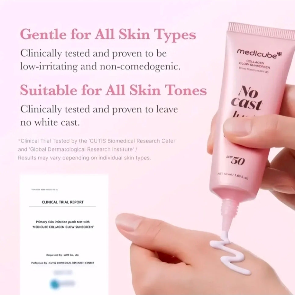 Protector Solar Medicube Collagen Glow — Aplicación | Glowup
