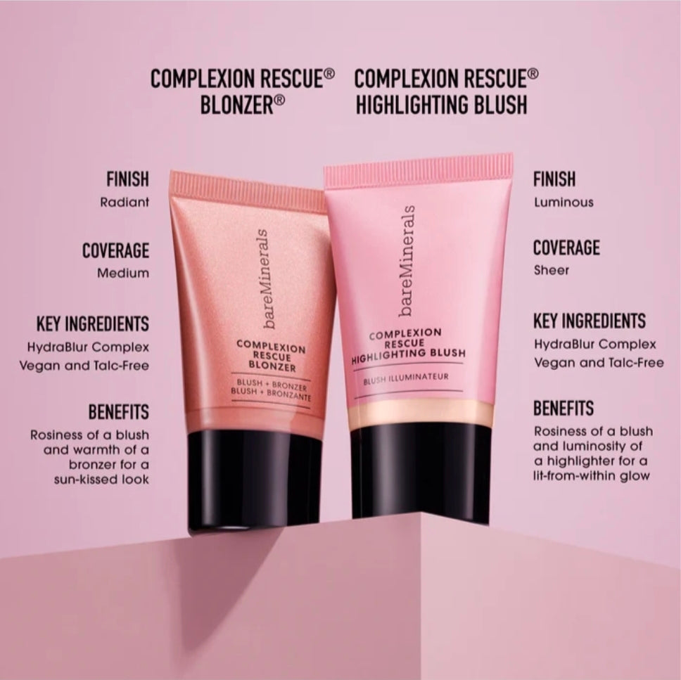 bareMinerals Complexion Rescue Liquid Highlighting Blush — Pink Glow