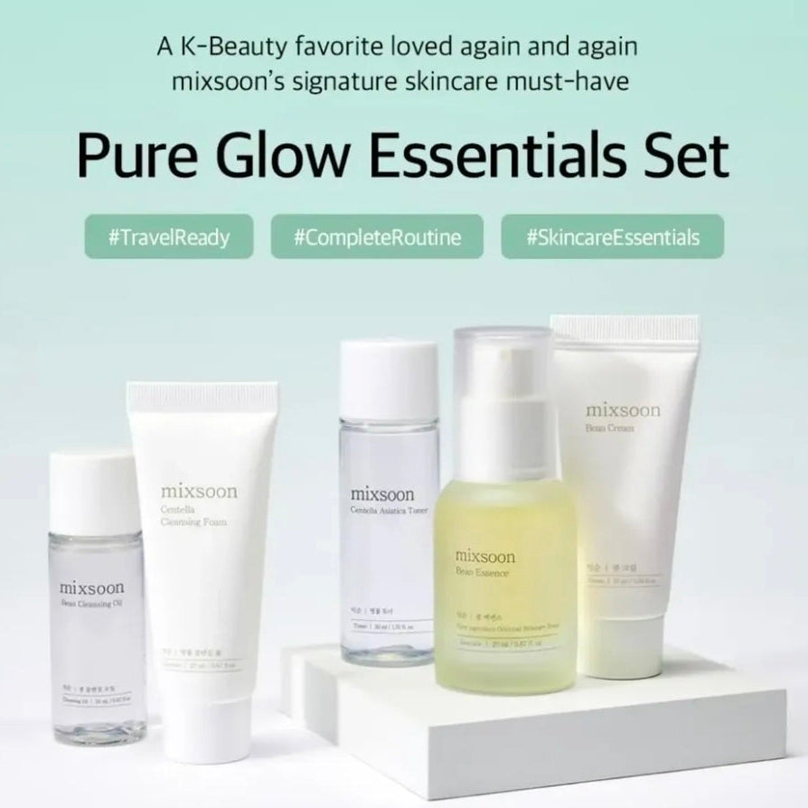 Kit Cuidado Piel Mixsoon Pure Glow Essentials — Envase | Glowup