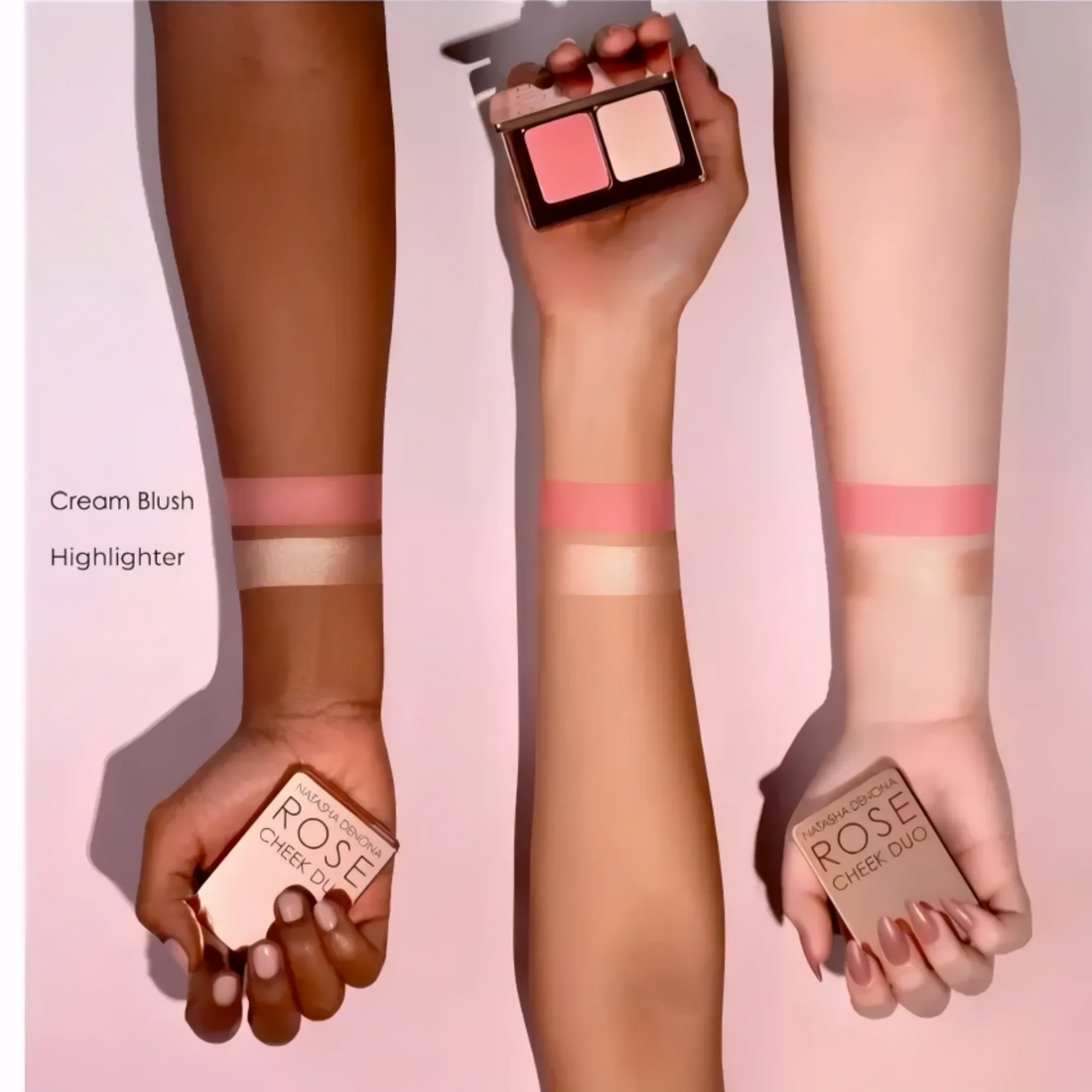 Rubor Crema Natasha Denona Rose Cheek Duo 2 — Aplicación | Glowup