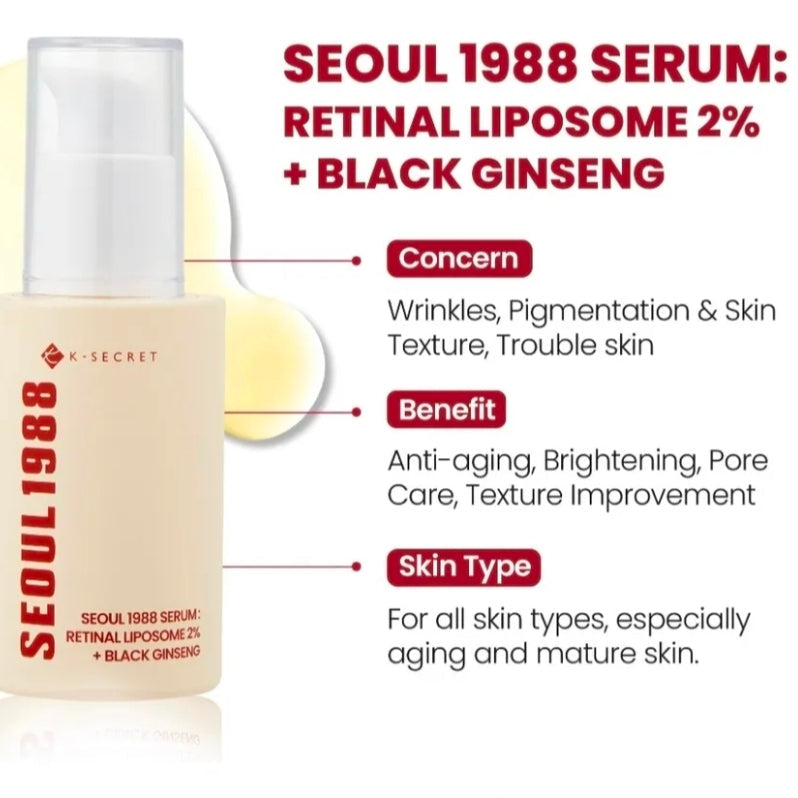 Ksecret Seoul 1988 Serum Retinal Liposome 2% — Textura | Glowup