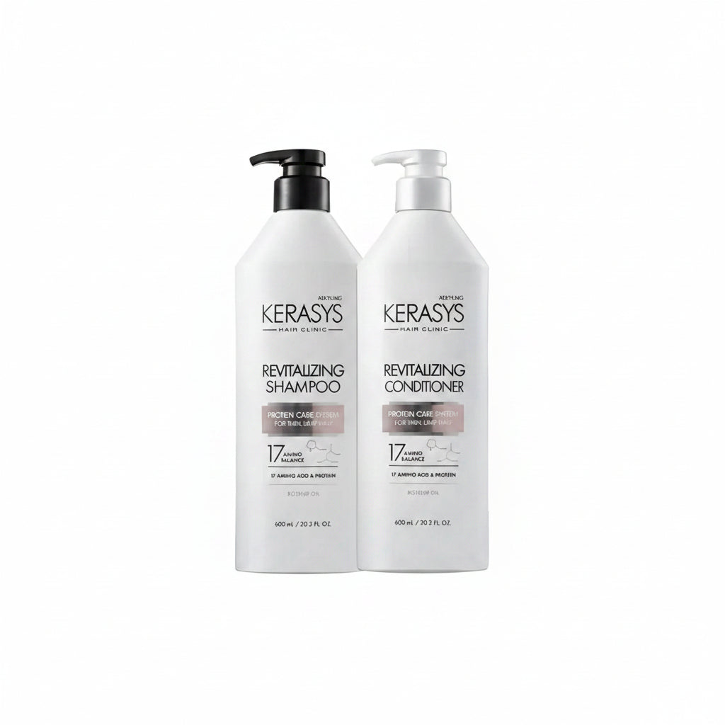 Kerasys Kit Shampoo + Acondicionador Revitalizante Coreano 600 Ml
