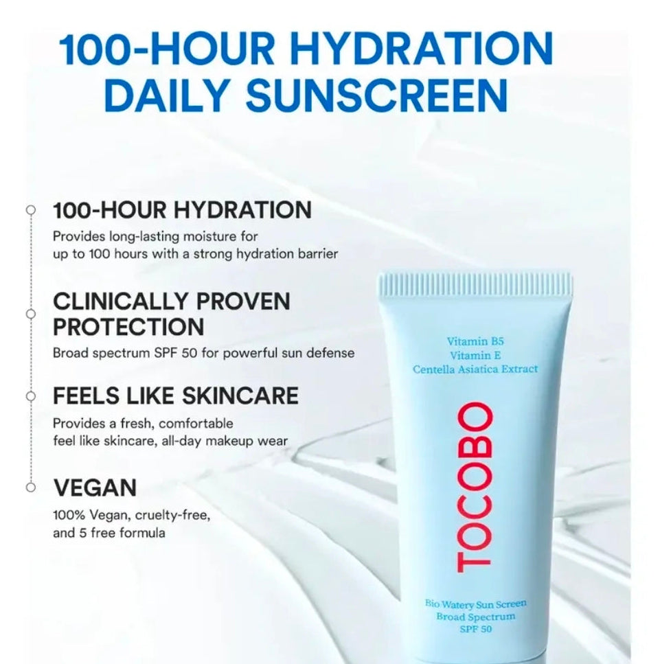 Tocobo Bio Watery Sun Screen 40 Ml - Spf 50 — Detalle | Glowup