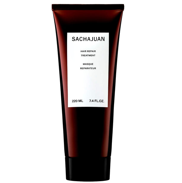 Sachajuan Hair Repair Treatment 220 ml, pomo color caoba con etiqueta blanca sobre fondo blanco