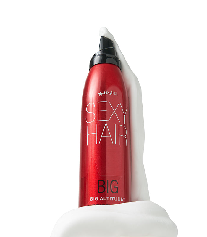 Textura de espuma ligera del Sexy Hair Big Altitude Mousse