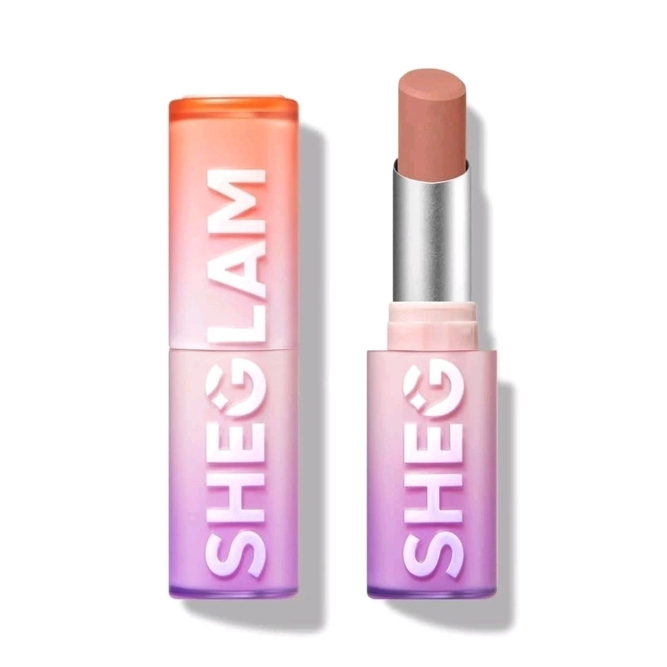 SHEGLAM Dynamatte Boom Encore Energy lipstick nude packaging