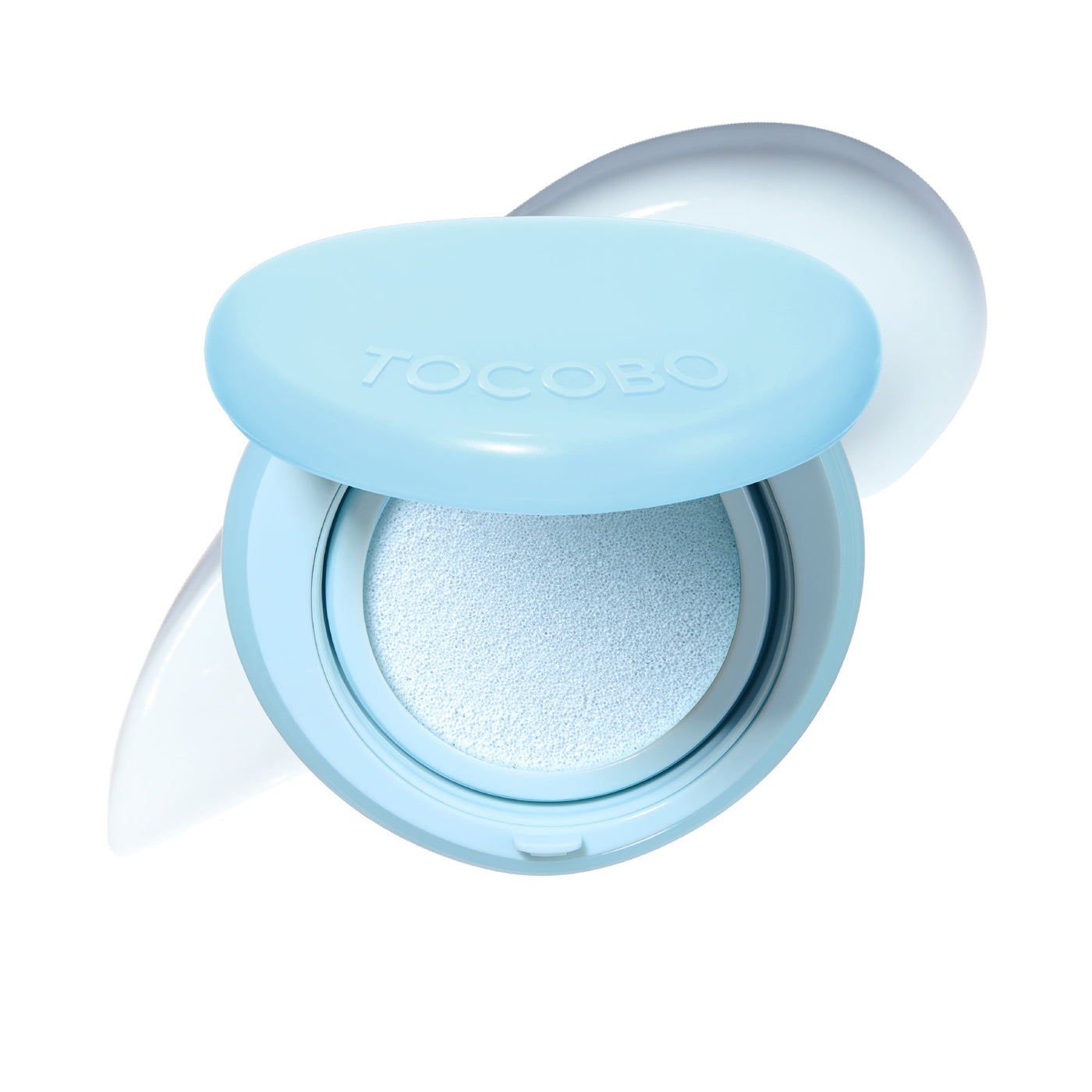 TOCOBO Blur Finish Sun Cushion 01 Cotton Blue SPF50+ packaging principal