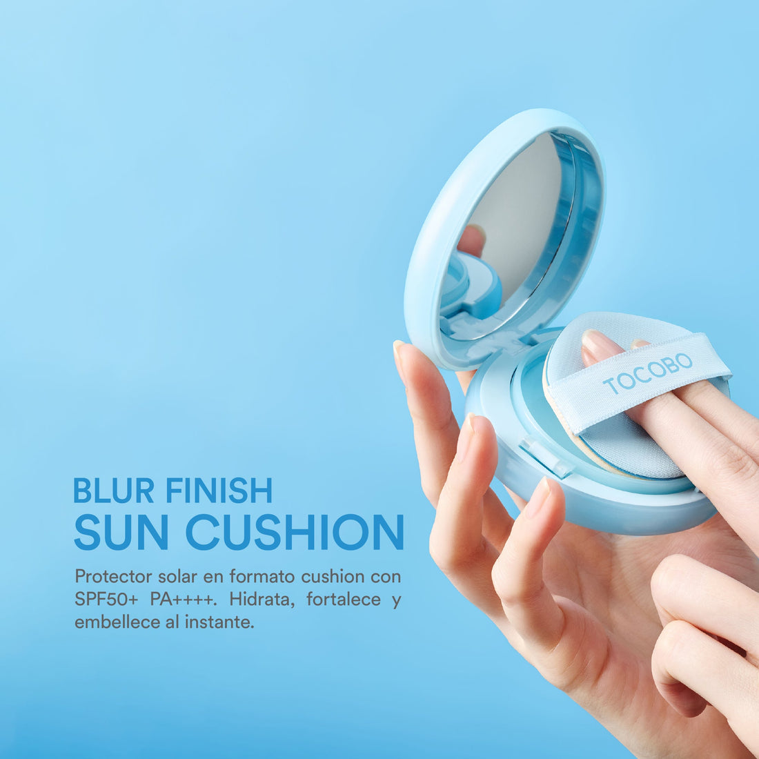 TOCOBO Cotton Blue Sun Cushion ingredientes semilla algodón agua glaciar