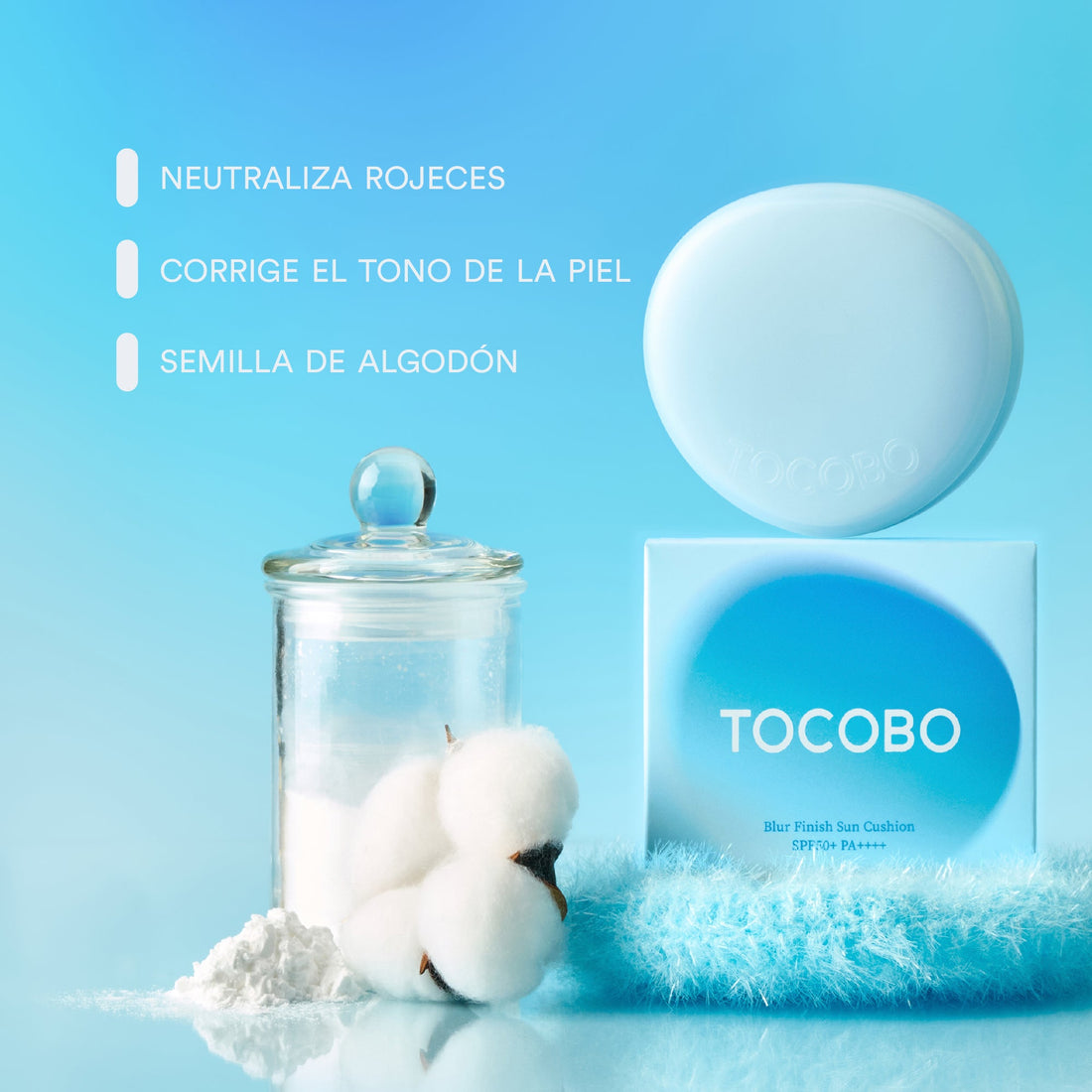 TOCOBO Cotton Blue swatch azul pastel color-correcting