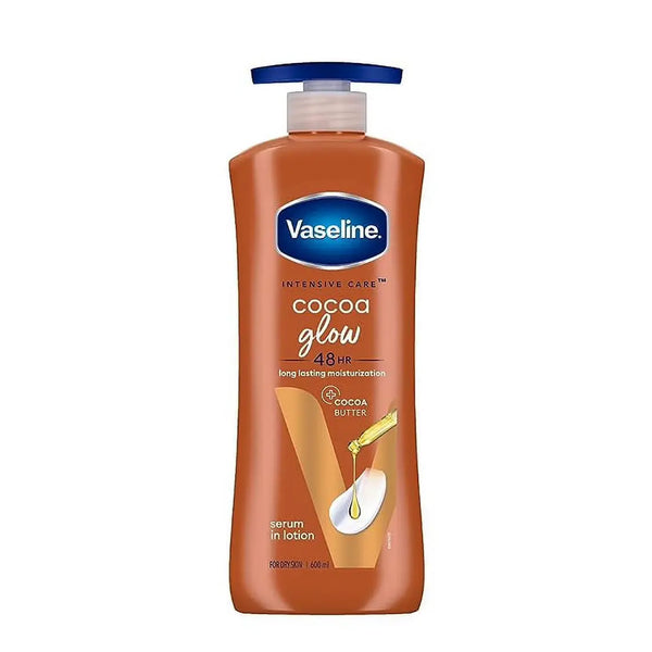 Vaseline Serum In Lotion Cocoa Glow 600ml - envase packshot fondo blanco