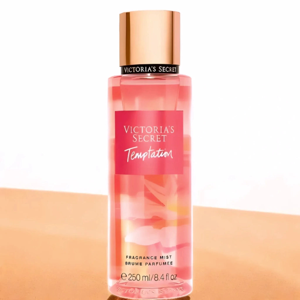 Temptation VS body mist packaging vista lateral